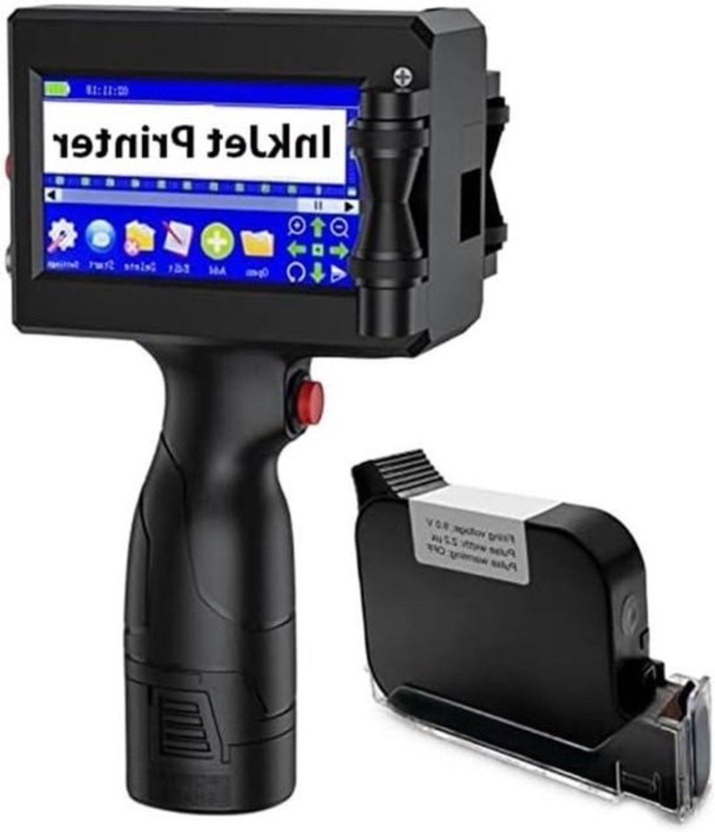 Handprinter - Inkjetprinter Coderingsmachine - Producten Markeren - Hoge Resolutie 600 DPI - 2-127 mm - Zwart