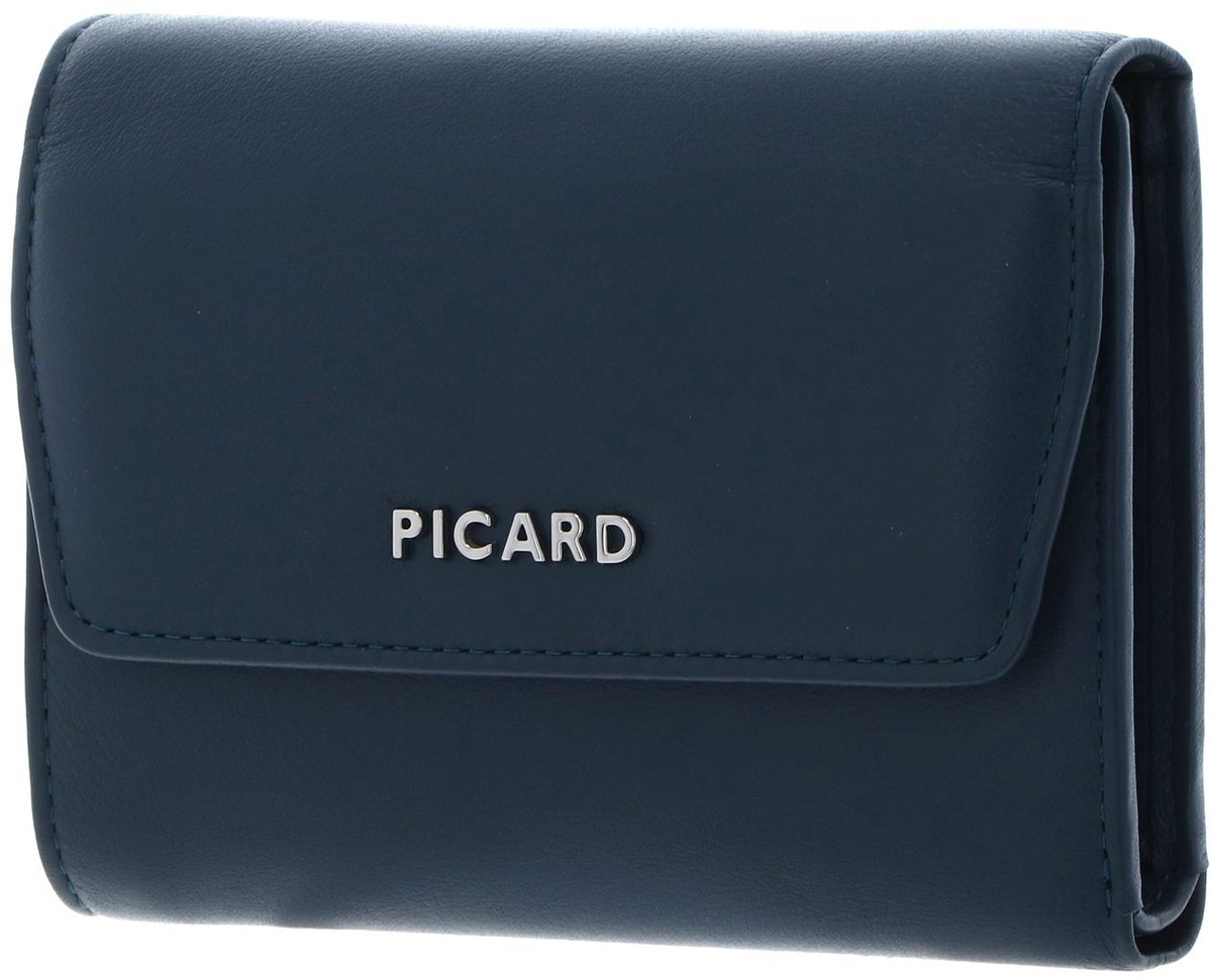 PICARD Leren portemonnee Bingo Flap Wallet Deep Ocean petrol
