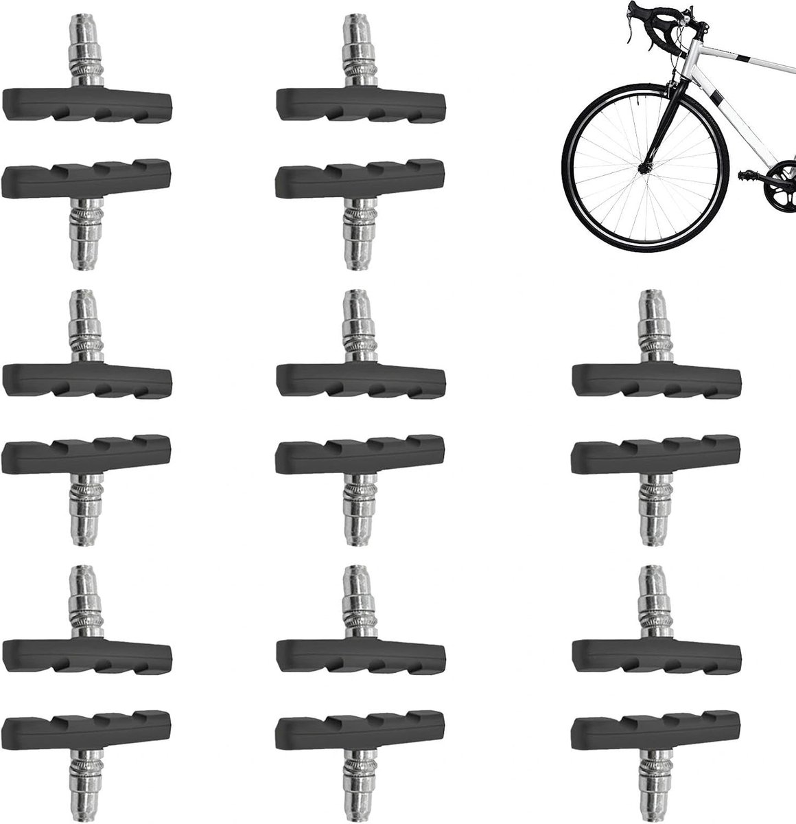 Remmen, V-remmen, goede warmteafvoer, geschikt voor mountainbikes en stadsfietsen