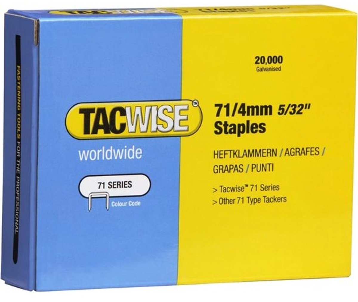 Gegalvaniseerde bekleding nietjes 71/4 mm - 20.000 stuks