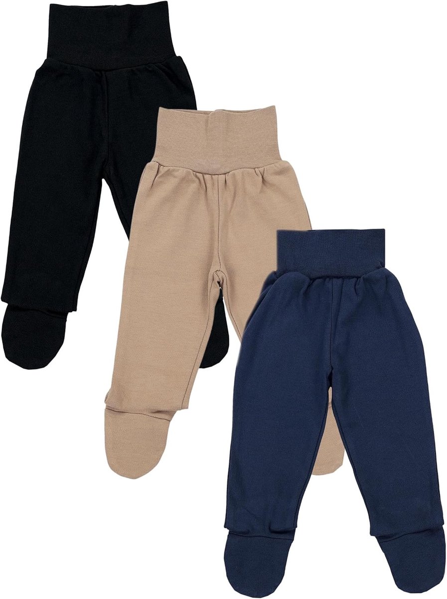 Broeken met Voetjes 3 Pack Katoen Zacht Comfortabel Uni