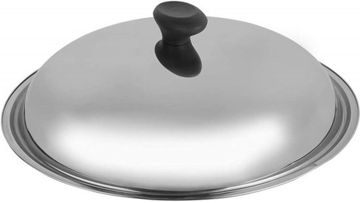 Magnetron Deksel - Kookdeksel Stoom - Voedsel Bereiden - Houdt Stoom Vast - 22-38 cm - Zilver