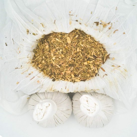 Kruidenstempel Thaise kruiden 150g (10 stuks) voor traditionele massages & wellness - 100% natuurlijke ingrediënten in een onbehandelde katoenen doek — afbeelding 5