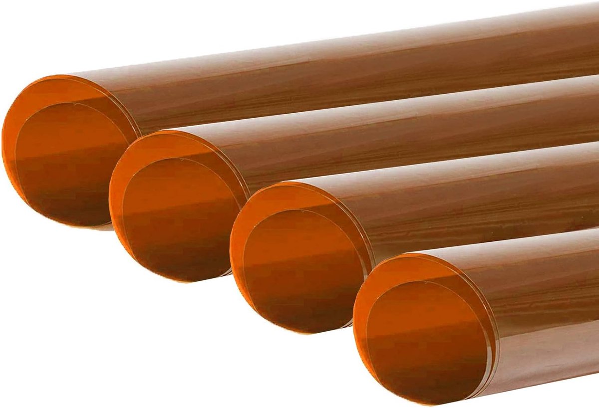 4 stuks 50 x 40 cm kleurfolies gelkleurfilter transparante gekleurde film, folie voor foto, studio, stroboscoop, flits, led-licht, DJ-licht, koplamp, oranje