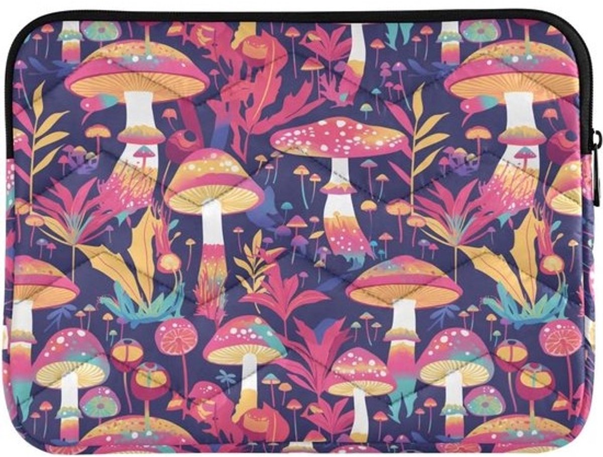 Laptop Sleeve - Beschermhoes Laptop - Zakelijk Reizen - Schokabsorberend - 14 Inch - Kleurrijk Patroon