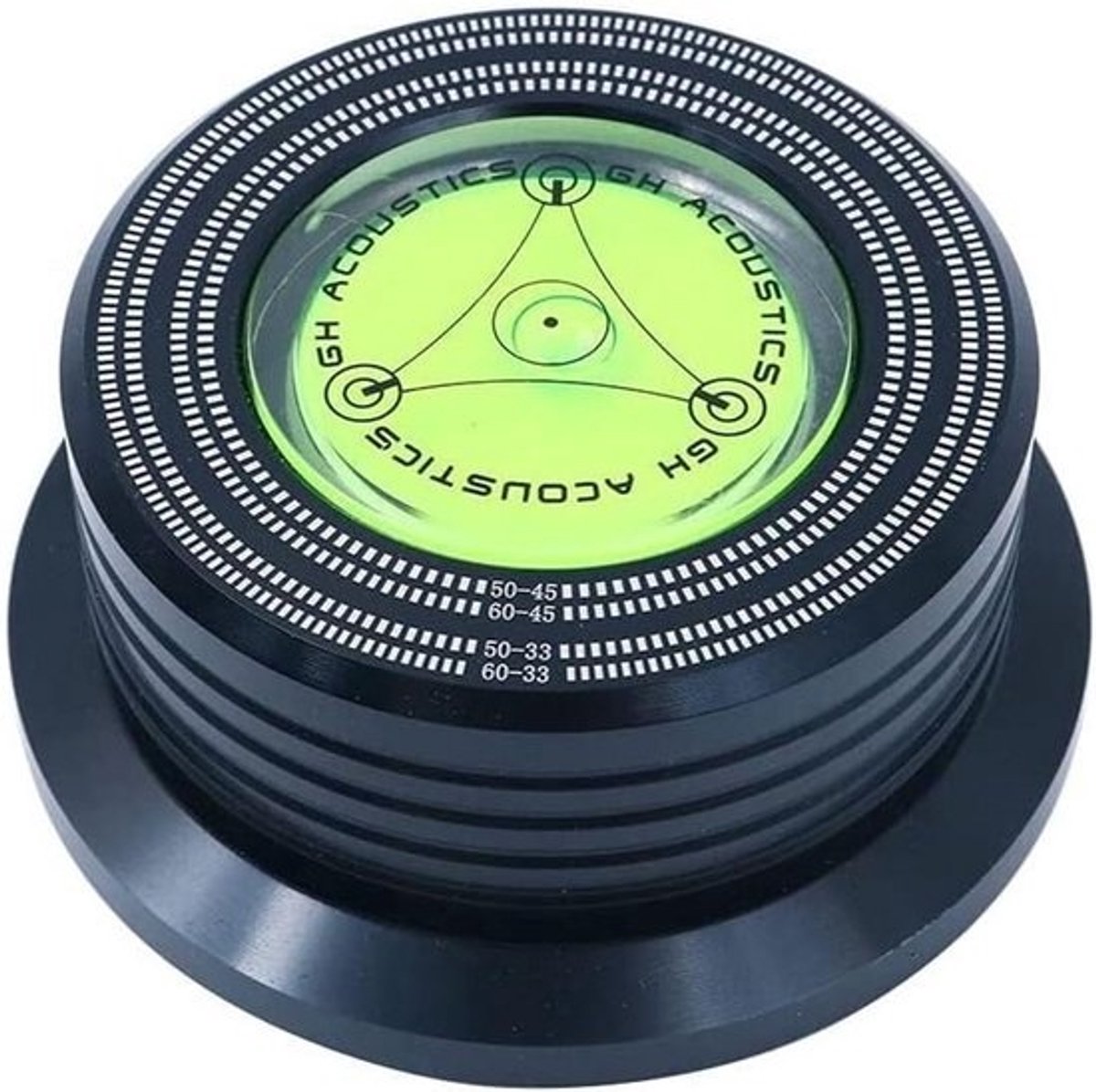 Bubble Level Speed Detection Turntable LP Vinyl Disc Stabilizer Clamp
