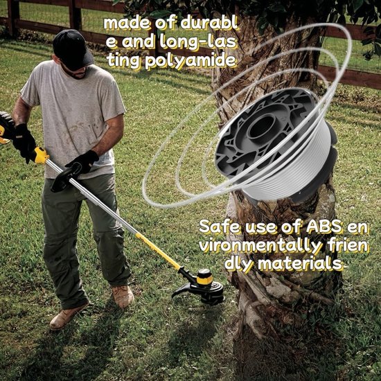 Vervangende Draadspoel voor Grasmaaiers, Nylon Draadspoelen, Draadspoelen voor Tuingereedschap en Grasmaaiers — afbeelding 2