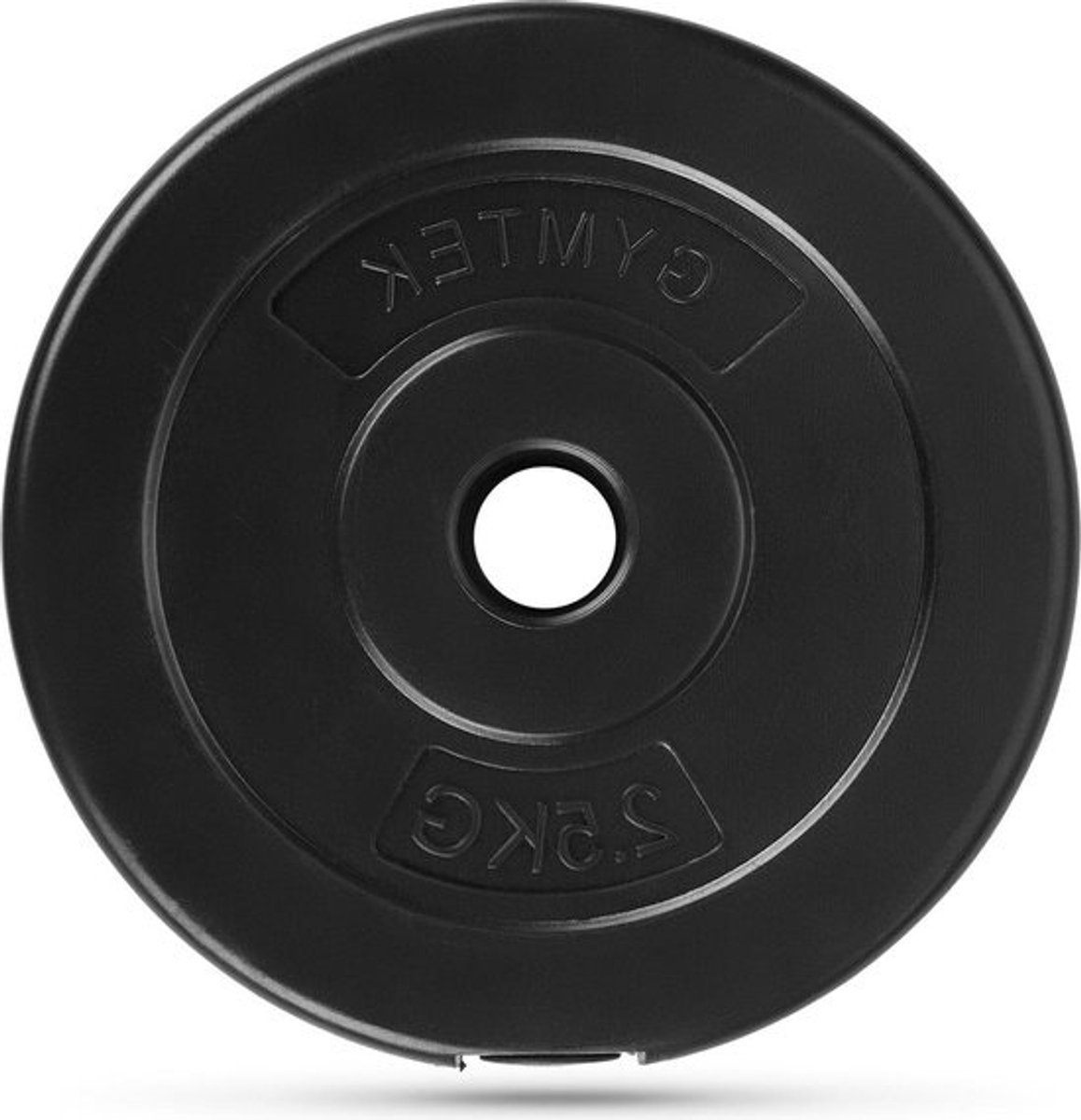 Gewichtsschijf 2.5 kg - Haltergewicht Composiet - Kracht Training - Voor Standaard Halters - 29 mm Gat - Zwart