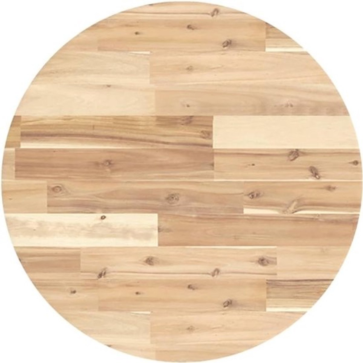 Rond Tafelblad - Houten Werkblad - Meubels Maken - Massief Acaciahout - 60 cm Diameter - Naturel