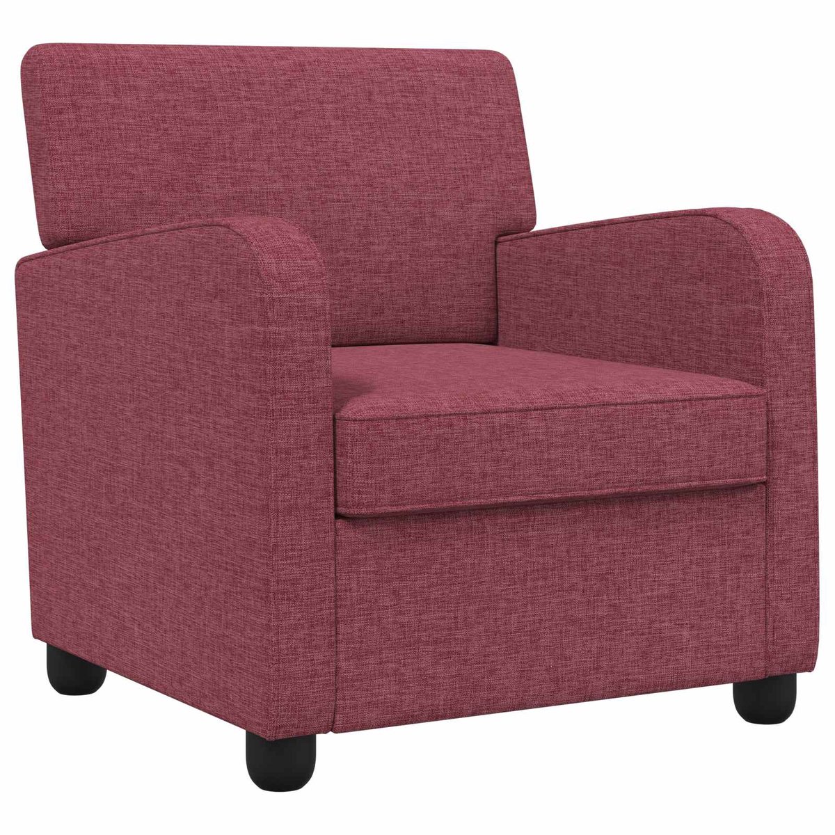 vidaXL Fauteuil - Wijnrood - Stof