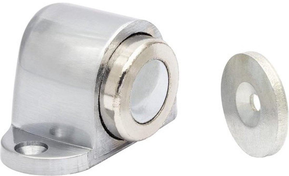Zware Deurstopper met Magneet en Valbeveiliging, Kastanjesluiting, Metaal Gietwerk