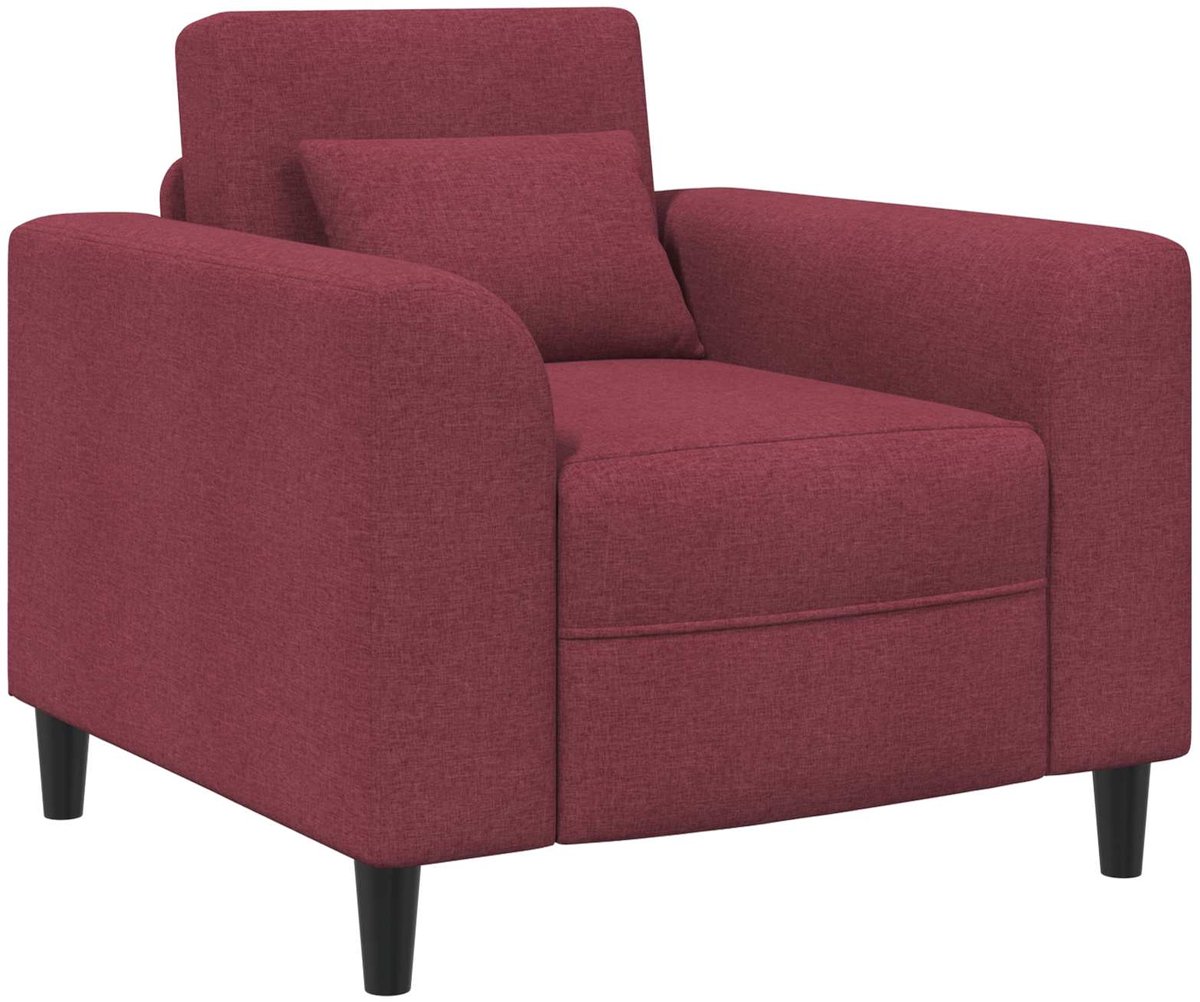 vidaXL Fauteuil - Wijnrood - Stof