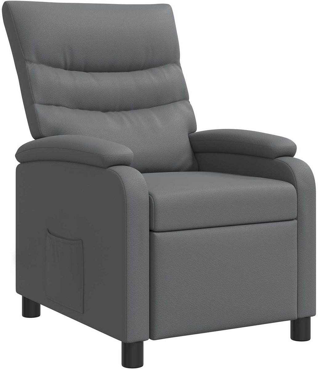 vidaXL Recliner - Grijs - Kunstleer