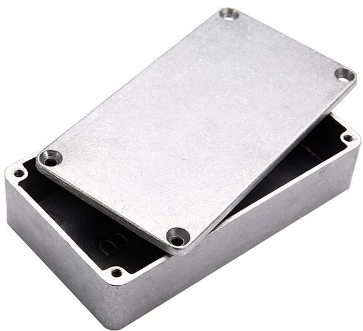 Waterdichte behuizing - Aluminium projectdoos - Elektronica beschermen - Gegoten aluminium constructie - 120 x 94 x 56 mm - Zilver
