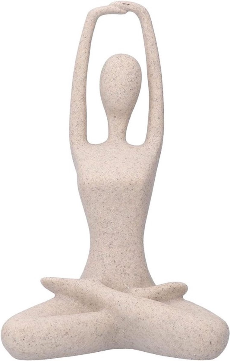 Yoga Beeldje - Meditatie Sculptuur - Woonkamer Decoratie - Uniek Ontwerp - 650g - Niet gespecificeerd