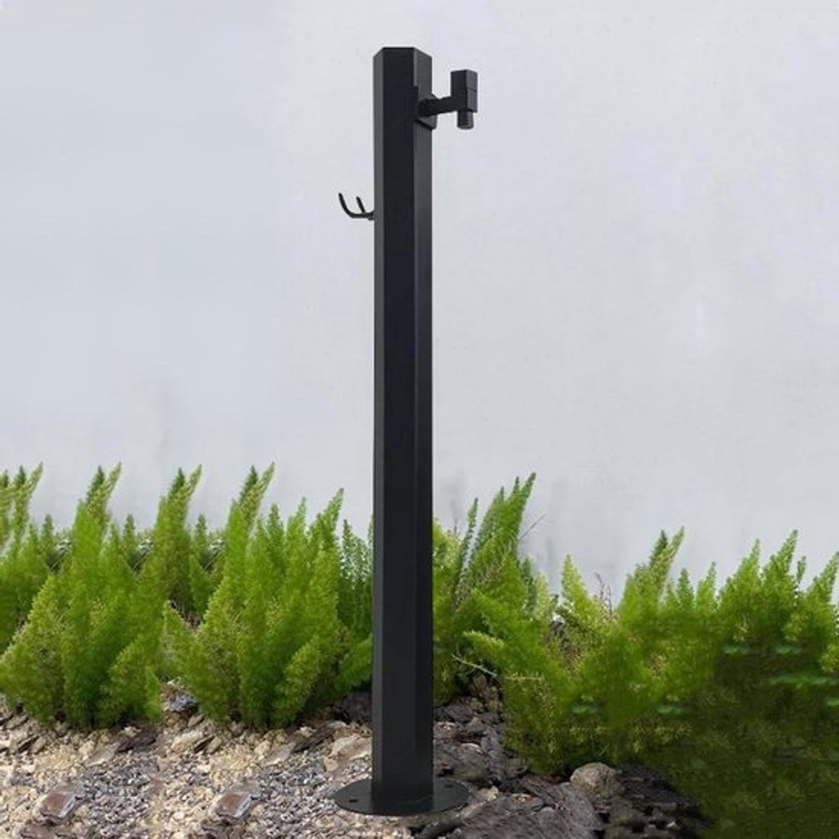 Waterkolom Tuin - Buiten Kraan - Tuin Bewateren - Roestvrij Staal - 95 cm - Zwart