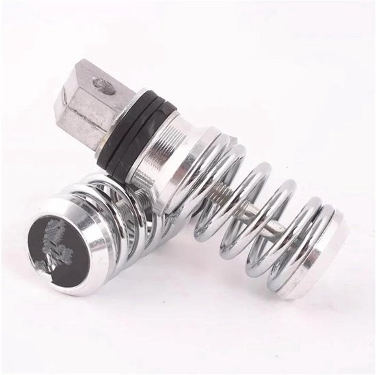 Motorfiets Voetsteunen - Universele Pedalen - Comfortabel Rijden - Aluminiumlegering - 8mm Gat - Zilver