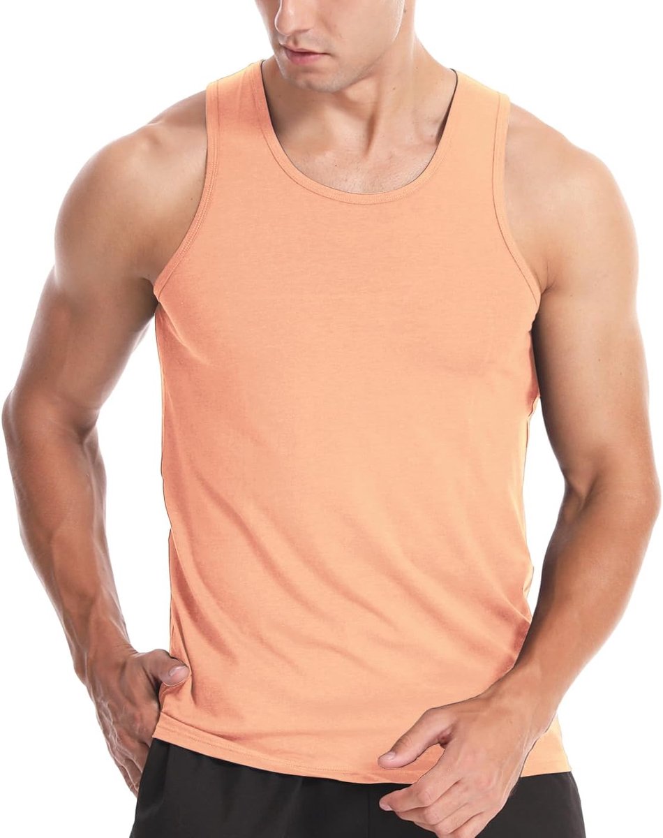katoenen tanktop, gym, spieropbouw, fitness