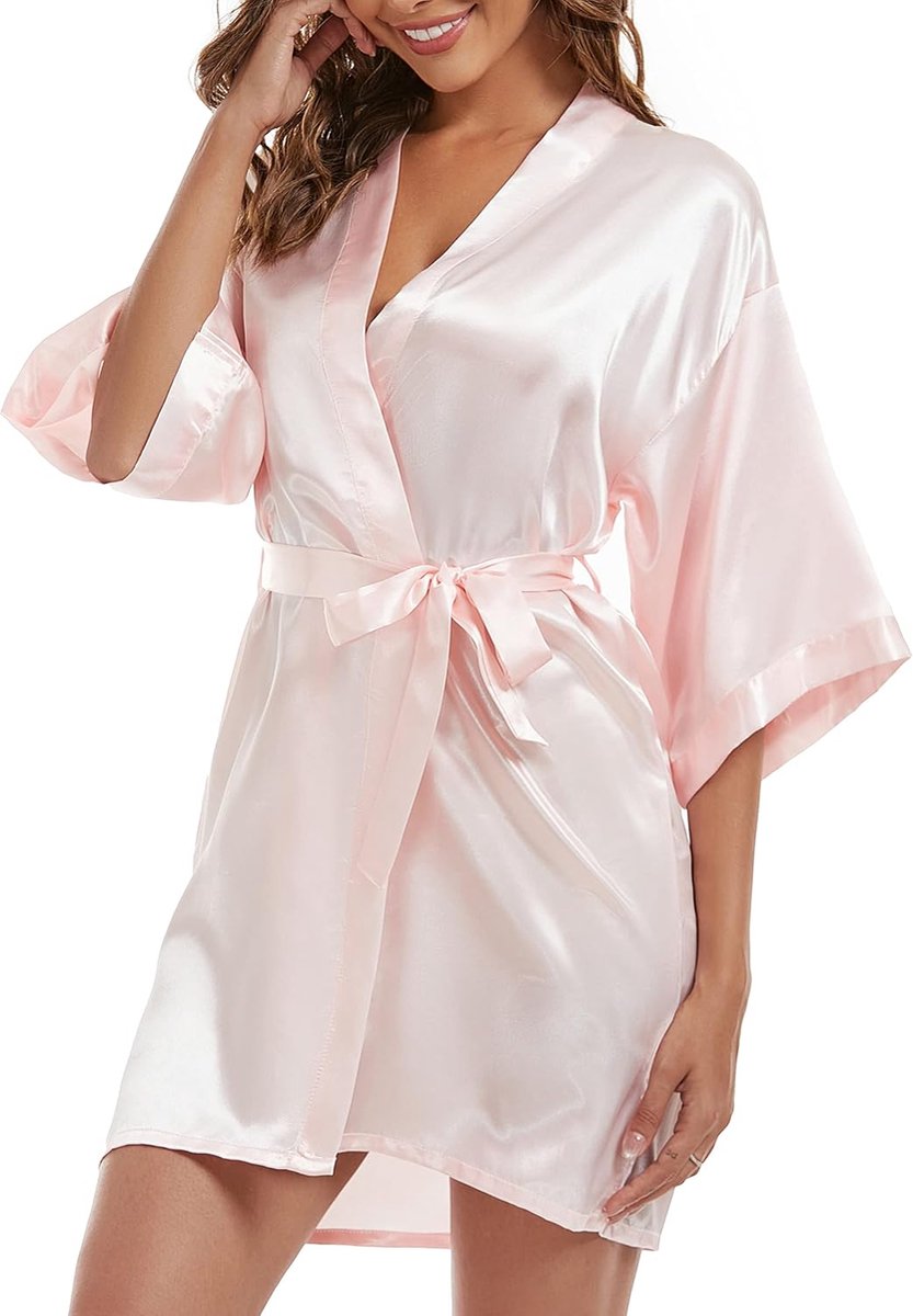 Kimono dames ochtendjas Bride badjas licht Japans bruiloft badjassen pyjama kort