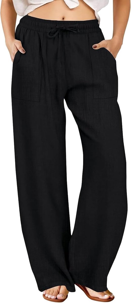 Broek dames lichte zomerbroek vrije tijd mousseline broek dames