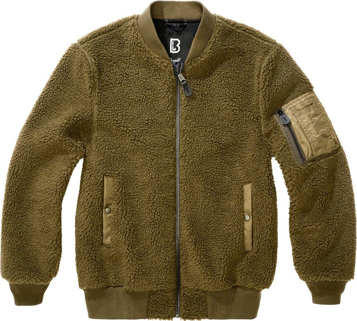 Brandit MA1 Sherpa Jacket Olijfgroen