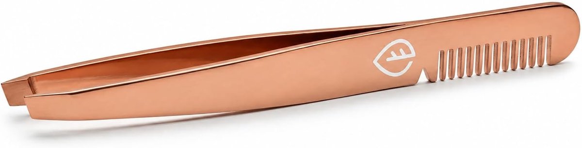 Eyelash kam pincet - precisie schuin uiteinde - roestvrij staal - perfecte wenkbrauwverzorging - ShopVlot