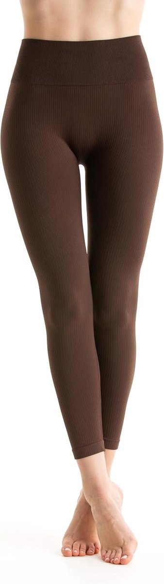 Sportlegging voor dames, hoge taille, geribbeld, voor sportschool, yoga, fitness, vuilafstotend, geurremmend, ademend, licht, antistatisch.