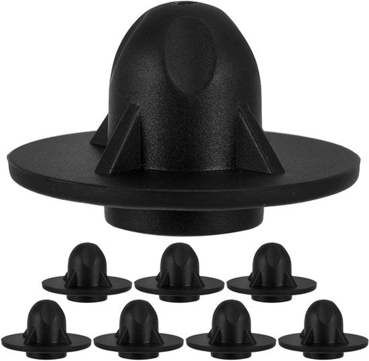 Stoelpootbeschermers - Vervangende dopjes - Stoelen Stabiliseren - Antislip Grip - 8 stuks - Zwart
