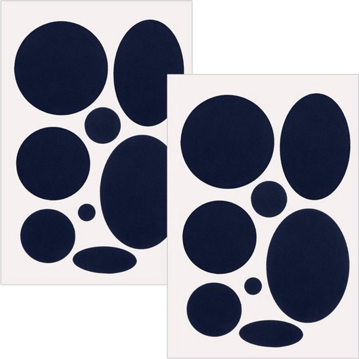 Reparatiepatches - Stofstickers - Kleding Herstellen - Zelfklevend Waterdicht - 16 Stuks - Marineblauw