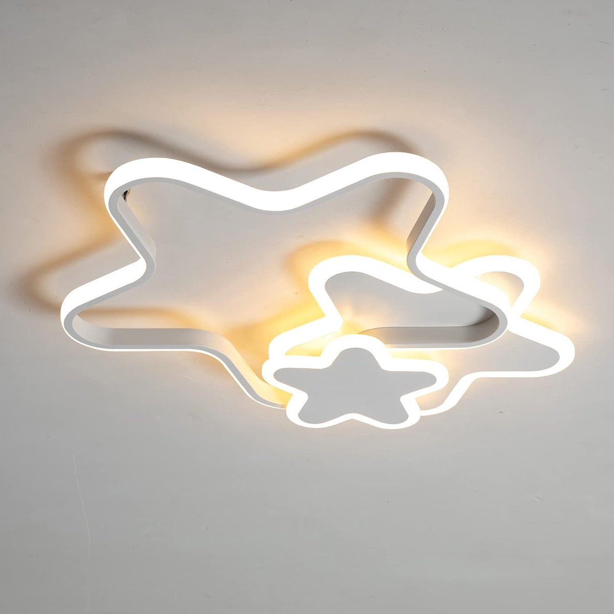 50 cm, 30 W, dimbare kinderkamerlamp met afstandsbediening, natuurlijke sterelementen voor kinderen, plafondverlichting voor kinderkamer en woonkamer