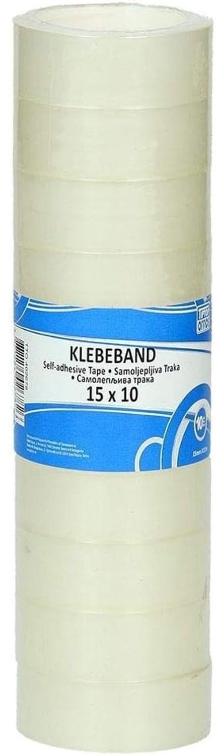 Plakband - Transparant - 10 stuks - Langdurige Kleeftechnische Eigenschappen - Voor Thuis en Kantoor