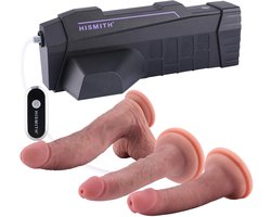 Hismith Squirting Dildo Set – 3 Realistische Dildo’s met Glijmiddel Launcher 2.0 en KlicLok
