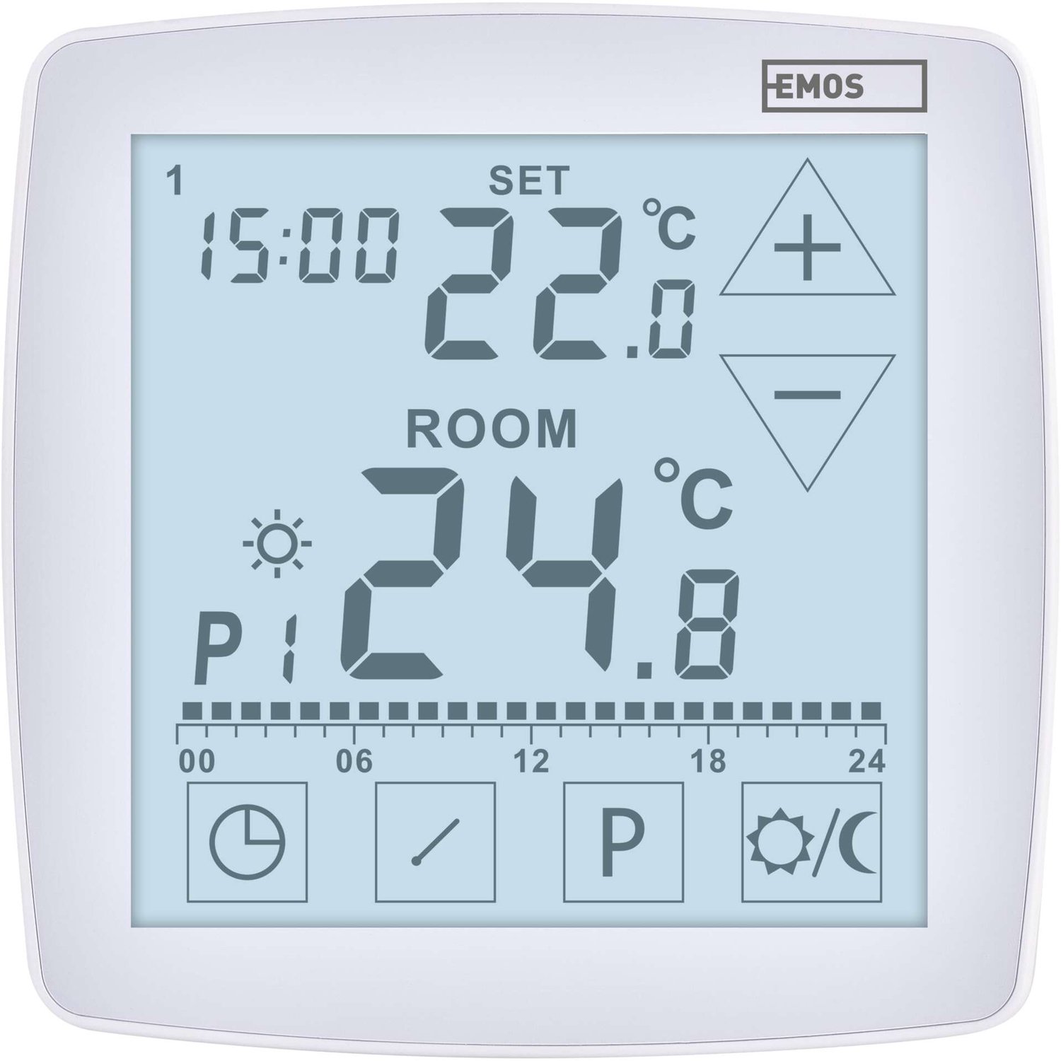 EMOS Programmeerbare, bedrade OpenTherm-kamerthermostaat P56A02, P56A02