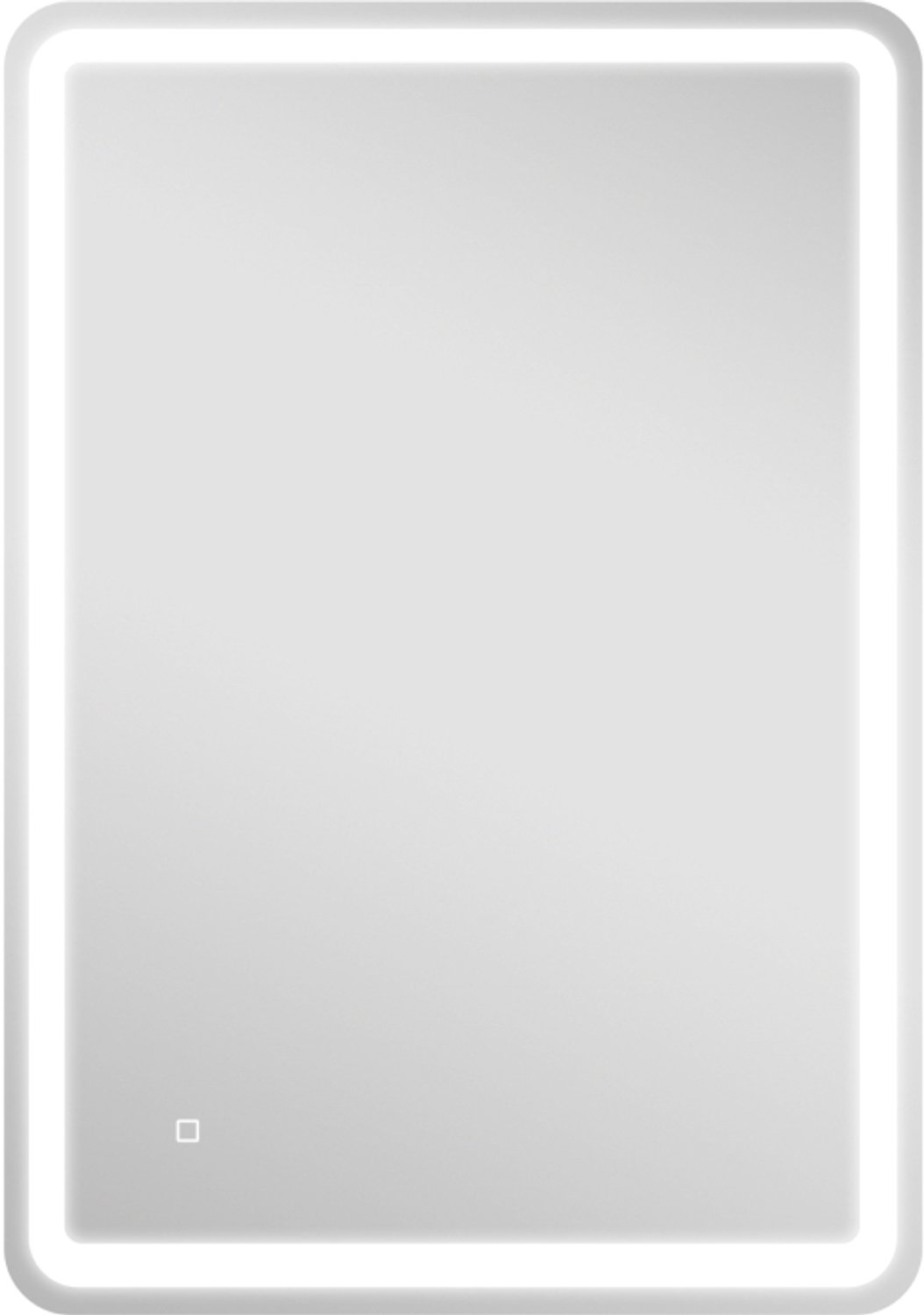 Wishdor Badkamerspiegel met LED-verlichting - Dimbaar met 3 lichtkleuren - Touchbediening en anti-condens - Geheugenfunctie - Horizontaal of verticaal als wandspiegel - Zilver - 70 x 4 x 100 cm