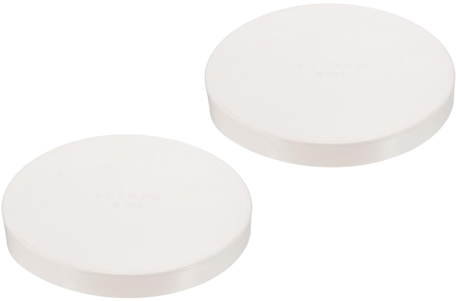 2 Stuks PVC Eindkappen voor Ronde Buizen - Ideaal voor Tuin Irrigatie en Watersystemen
