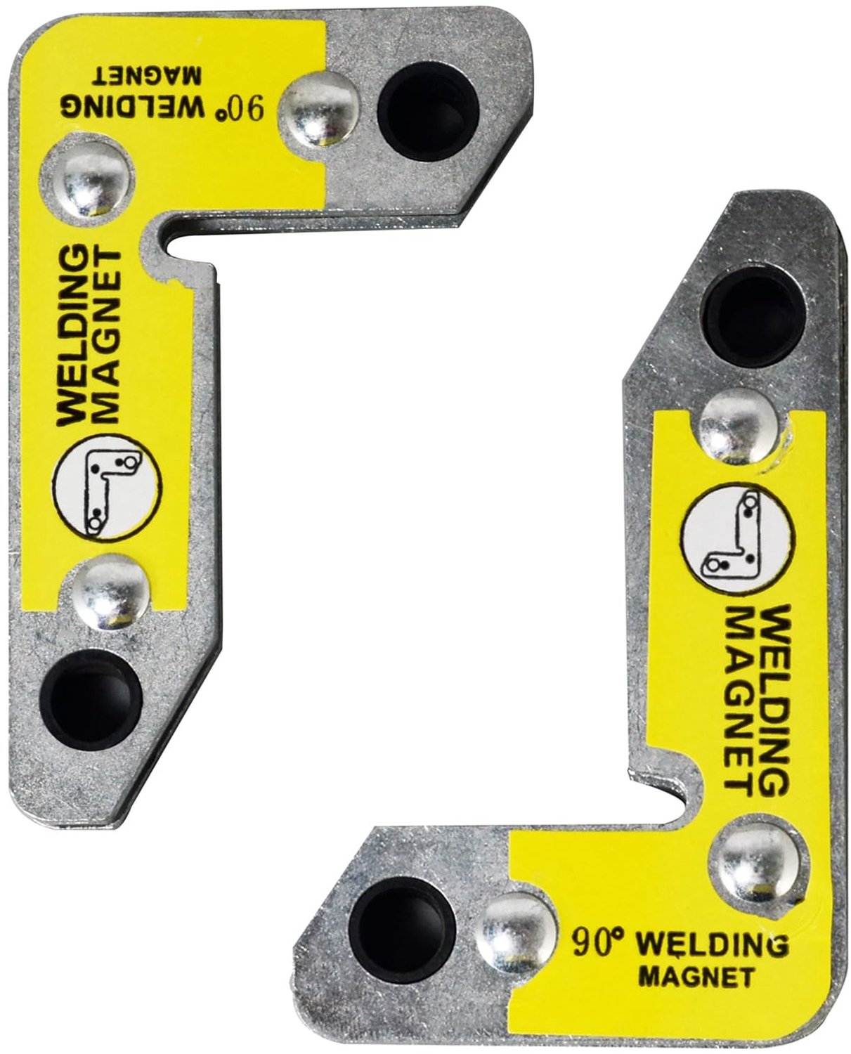 Magnetische Hoeksteunen voor Lassen 90° - 2 Stuks