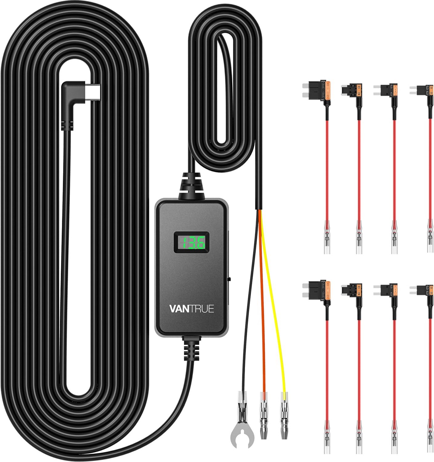 USB-C Hardwire Kit voor Dashcam met Laag Voltage Bescherming