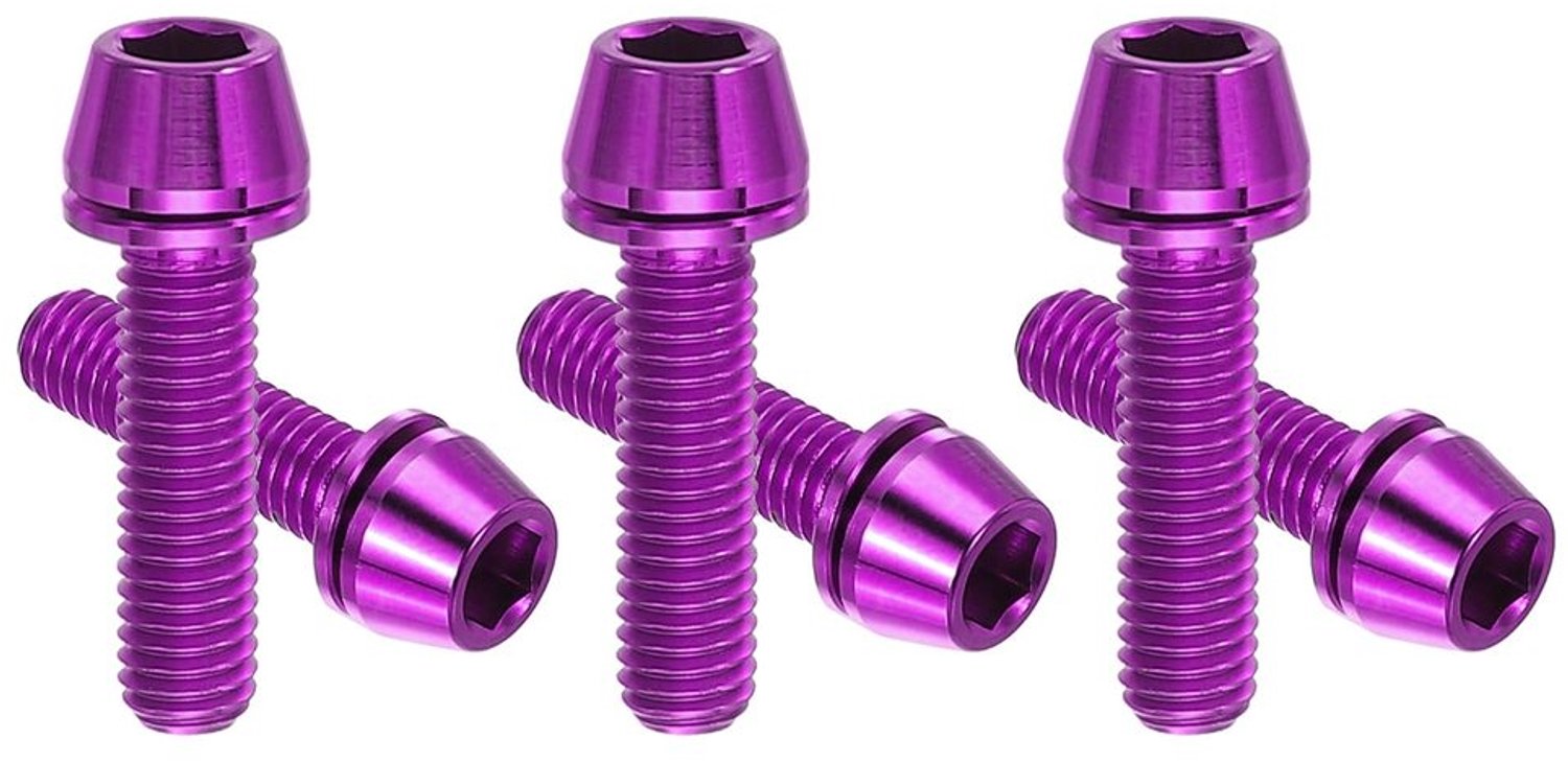Titanium Fietsstuurbouten M5 x 20 mm - 6 Stuks Zeskantige Kegelkop