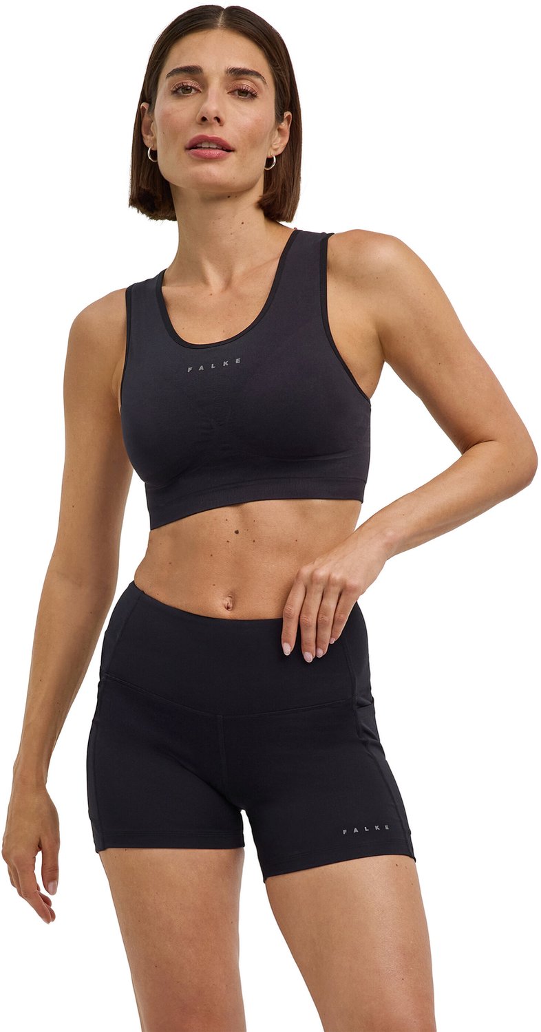 Falke Running voor hoge activiteit functioneel materiaal Sportbeha dames zwart zwart 3000