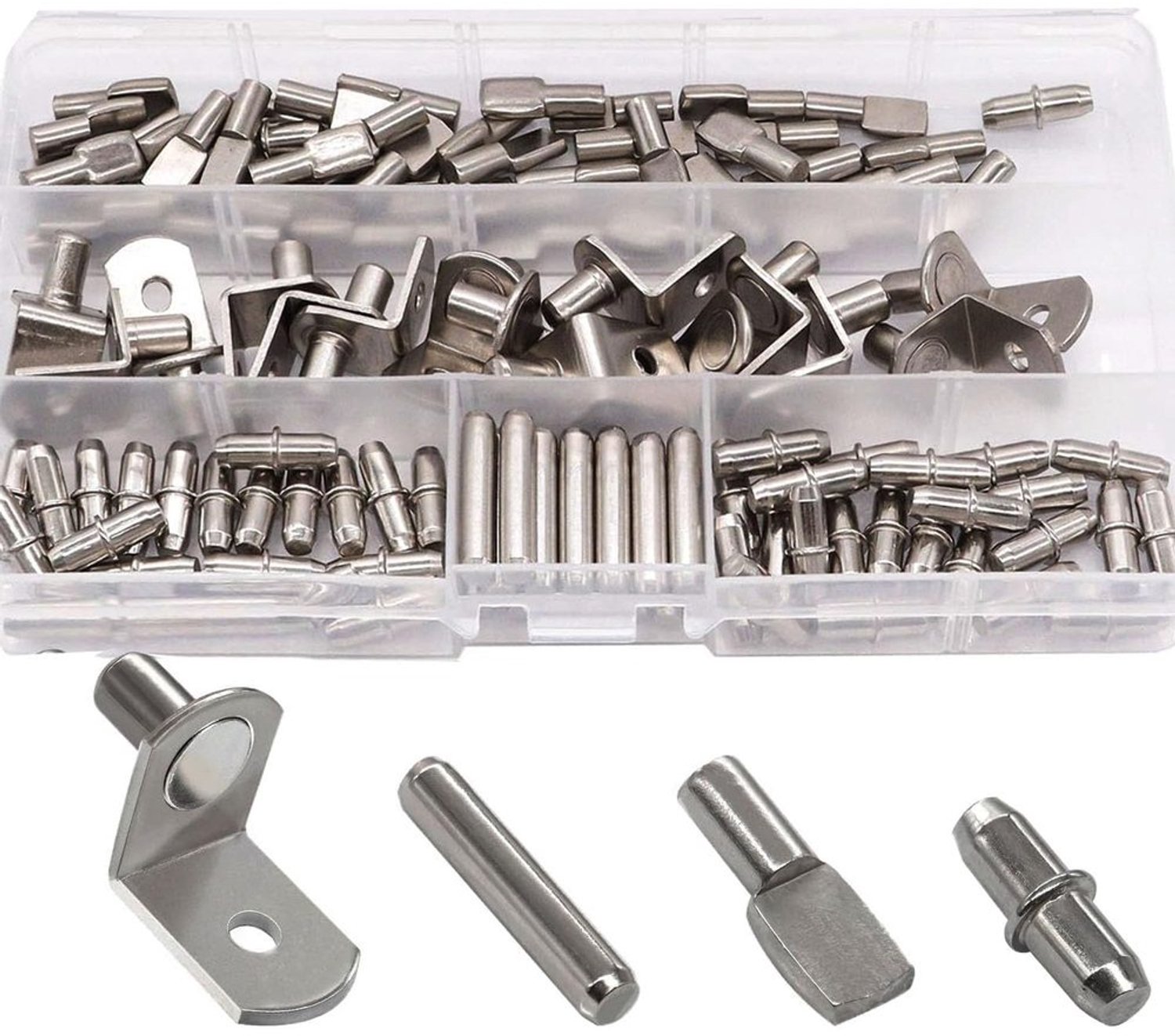 120pcs Plankpennen Set - 4 Stijlen voor 5mm & 6mm Planken