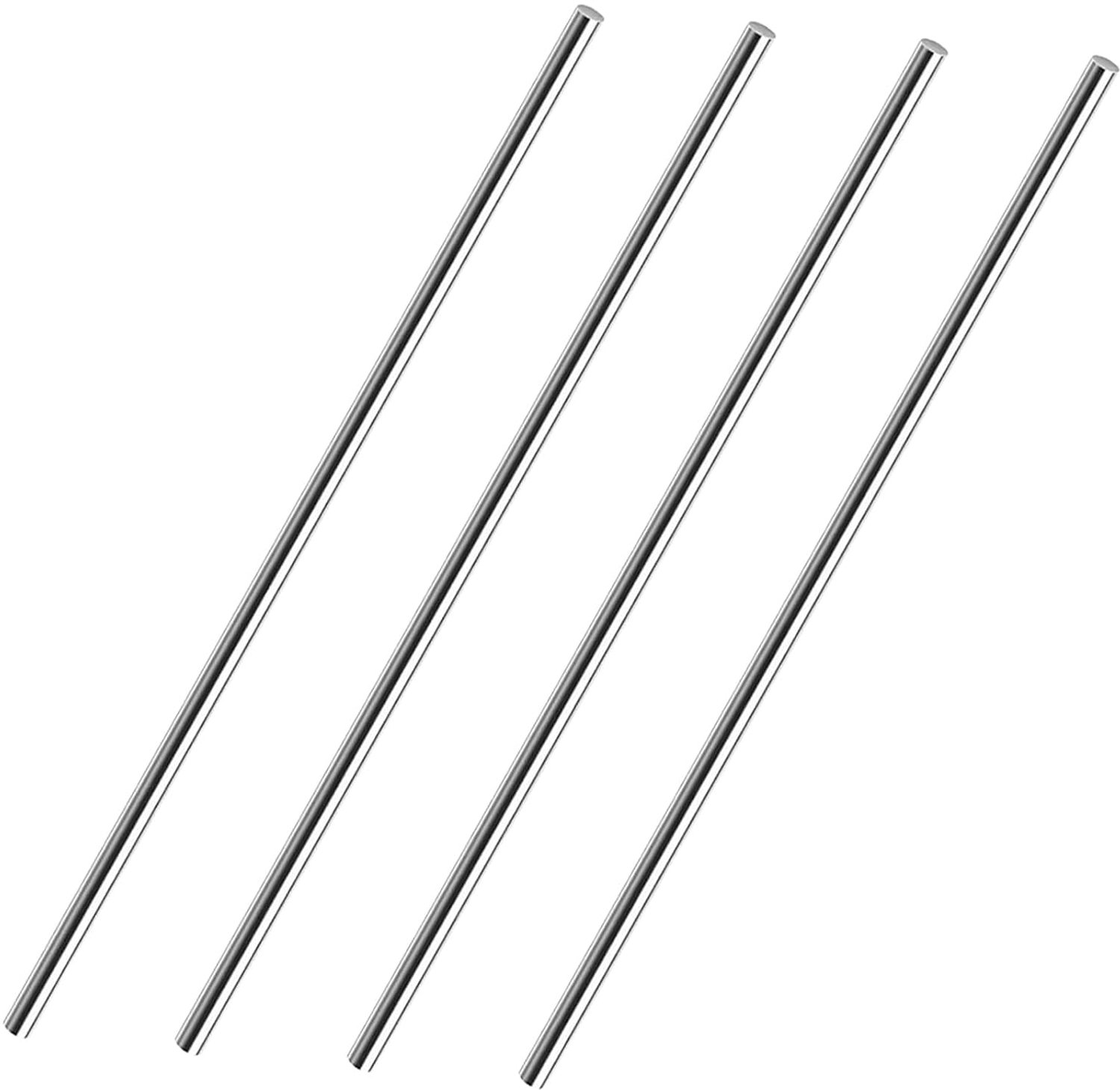 RVS staafjes 4mm x 200mm - roestvrij staal 304 - glad oppervlak - ideaal voor modelbouw en DIY - 6 stuks - m-winkel