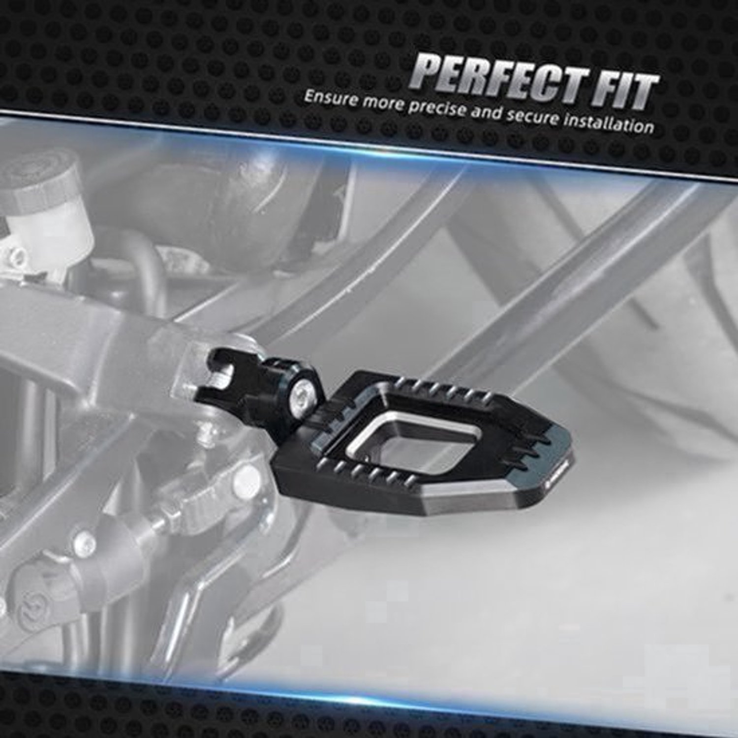 Verstelbare Voetsteunen Oranje - Aluminium - Voor Harley Motoren - Comfortabele Pedalen - Motor Accessoire