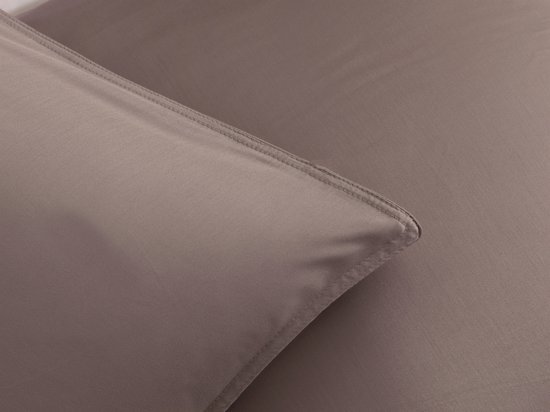 Zohome Dekbedovertrek Satinado - Paars - Tweepersoons - Dekbedhoes van 100% Katoen-Satijn - Uni - 200x220 + 2 slopen 60/70 cm van Merkloos — afbeelding 2