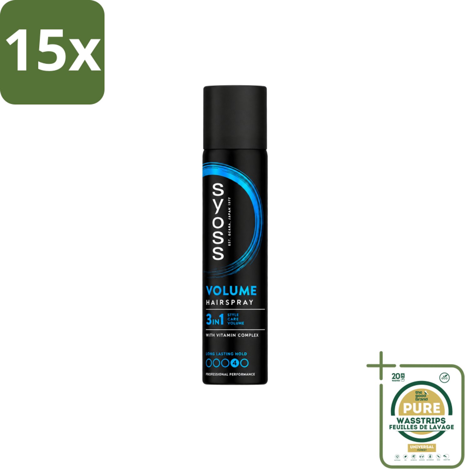 15 x Syoss - Haarspray - Volume Lift - 75 milliliter - Wasstrips - Koffiezetapparaat - Koffiezetapparaat - Koffiezetapparaat