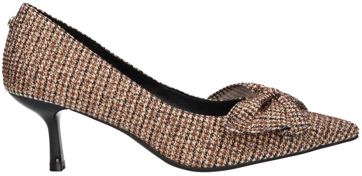 La Strada Pump Met Steentjes Beige Textiel - Damesschoenen - Maat - 37