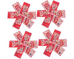 12 Chinese Envelopes Year of The Horse Design Sturdy Paper Lucky Money Packets For Lunar Year Wedding Birthday Festive Wishes
