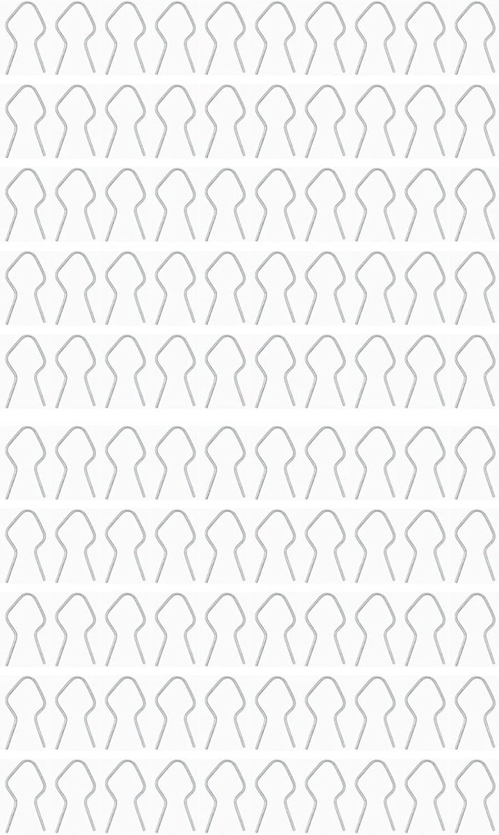 100 stuks T-paal clips, metalen draad hek clip gegalvaniseerd staal twist voorgevormde voorgesneden stropdas voor ketting link boerderij tuin hekwerk