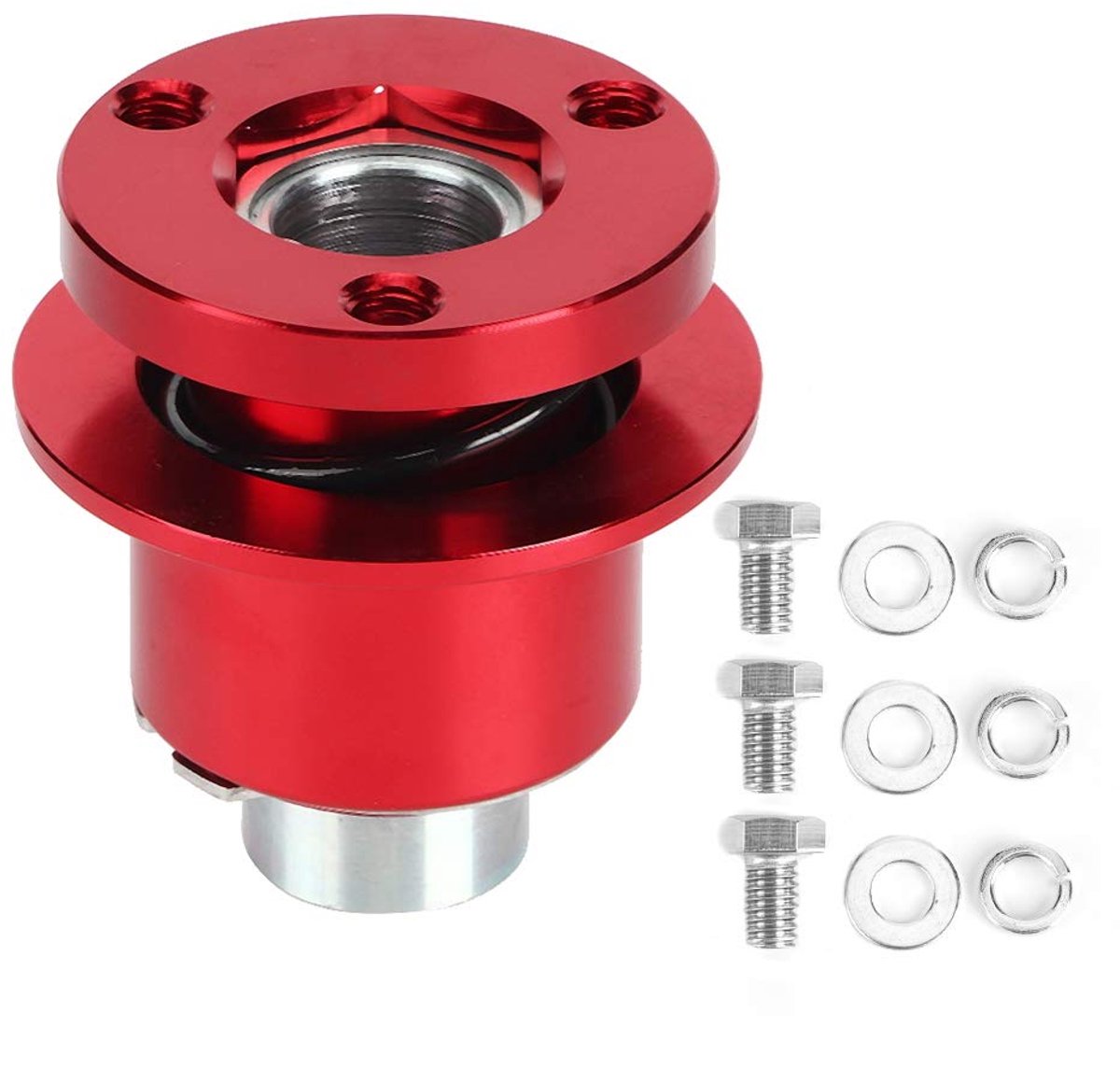 360 graden stuurwiel Quick Release Disconnect Hub-adapterset voor aftermarket-stuurwielen met 3-gaats ontwerp Stevige constructie van aluminiumlegering Eenvoudige installatie in