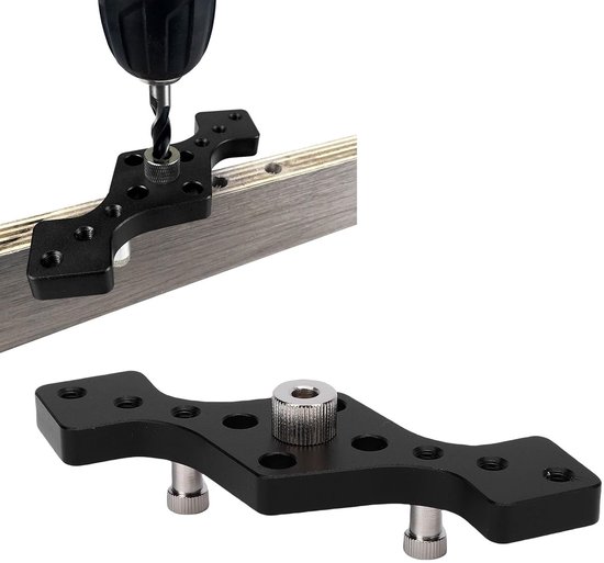 Pluggenset met Hoogwaardige Materialen, Boorgeleider met Rechte Gaten voor Professionele Resultaten, 7 Accessoires, Zwart — afbeelding 2