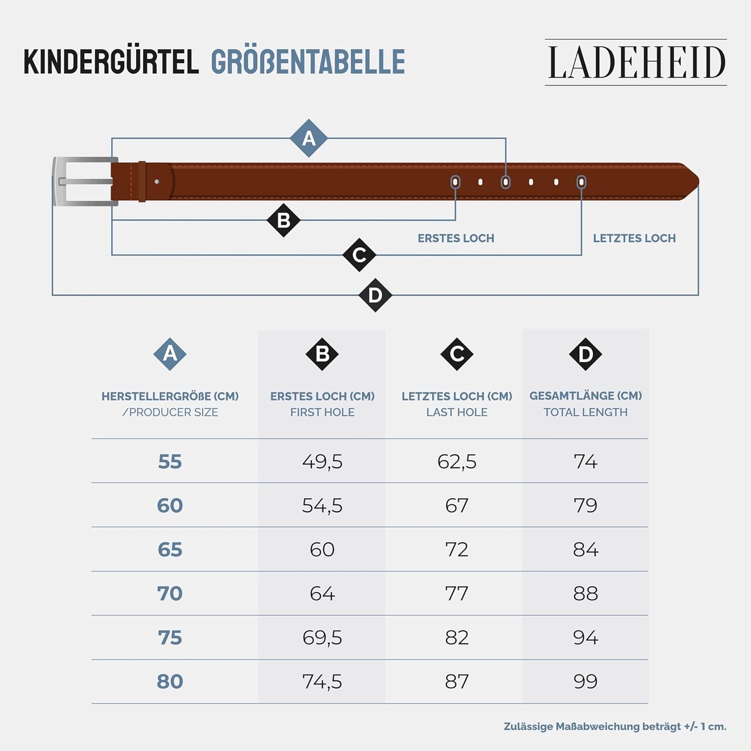 Lederen Kinderriem 2.5cm - Duurzaam en Verstelbaar - Comfortabel voor Kinderen - Perfect voor dagelijks gebruik - ShopVlot